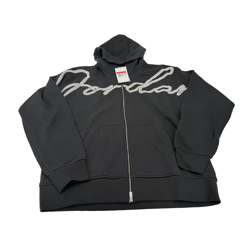 ($95 MSRP) Size Large- Nike Jordan MVP Full-Zip Hoodie Off Noir Sail HF9295-045